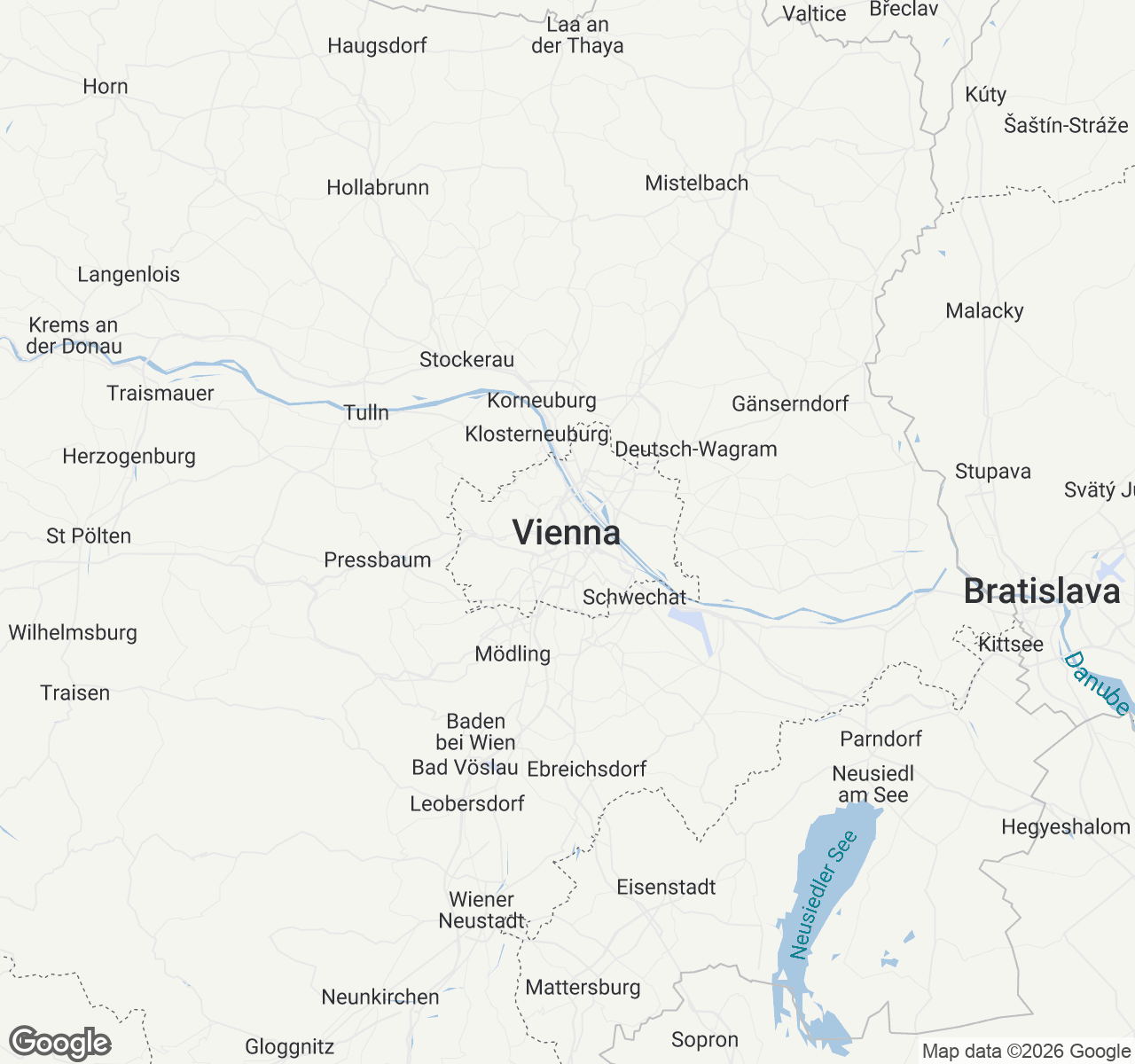 Map of Vienna